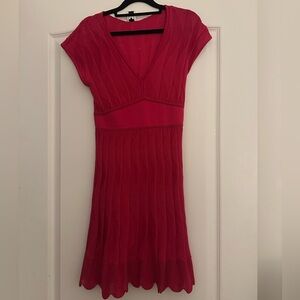 M Missoni Elegant Red Knit Dress